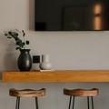 Kitchen counter and stools