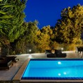 Poolside by night