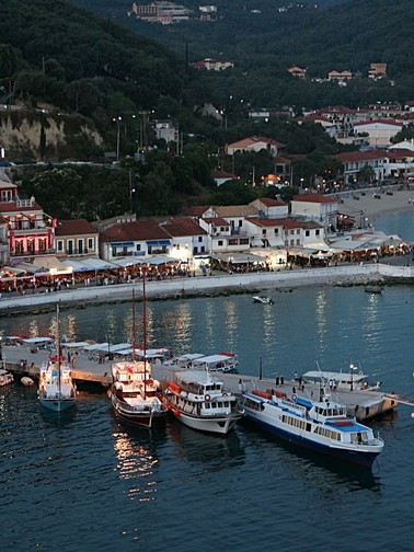 Bay of Parga by night
