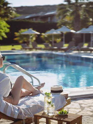 Poolside relaxation