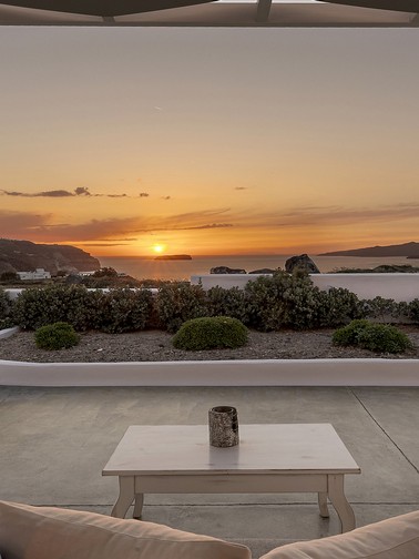 Sunset view from outdoor area