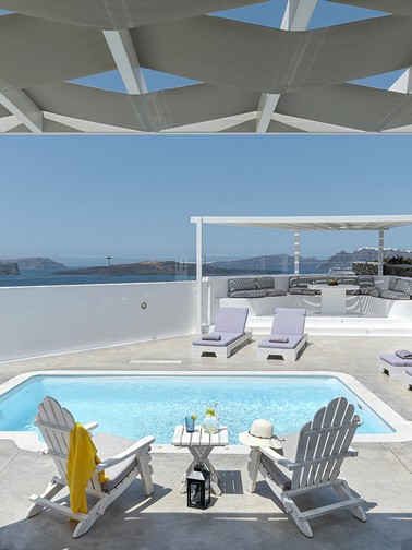 Daytime lounging by the pool
