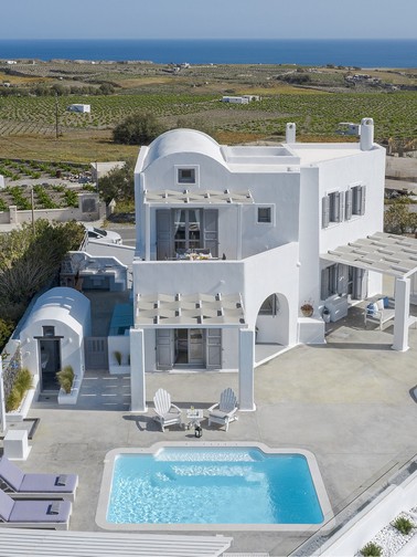 Aerial view of property