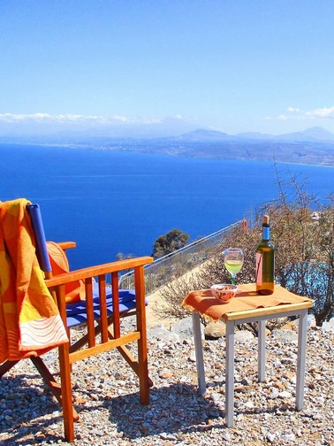 Panoramic sea view from the property