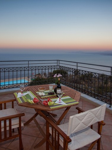 Balcony during sunset