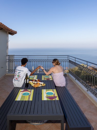 Balcony overlooking the sea