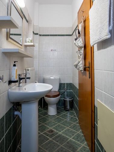 Small bathroom with shower