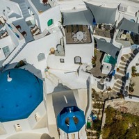 Aerial view of The Blue Domes Cave Villa (7 persons)