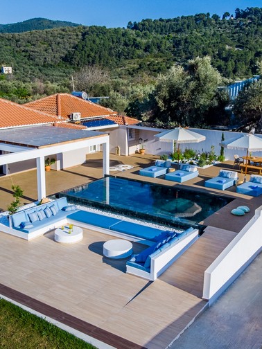 Aerial view of Villa Grace