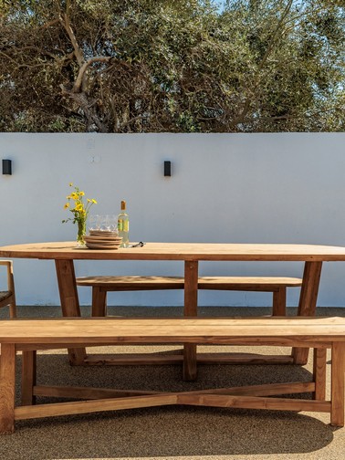 Outdoor dining table