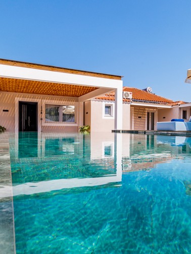 Pool and villa entrance