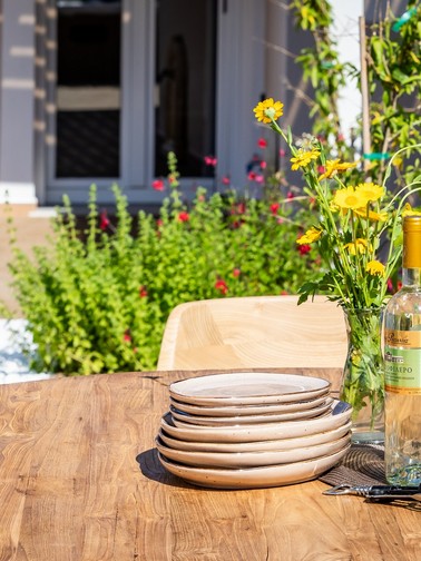 Preparing the dining table
