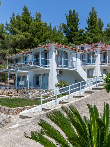 Milia Beach Apartments building exterior